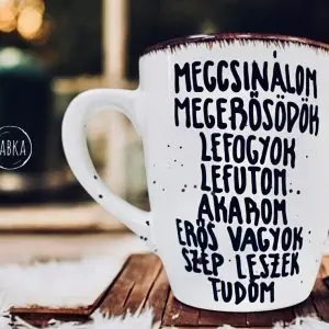 Mindennapi fogadalmak bögre