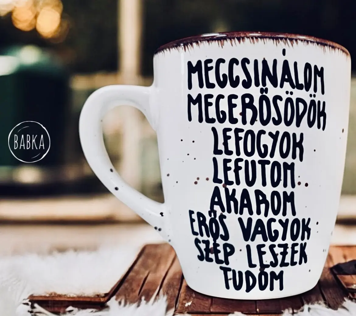 Mindennapi fogadalmak bögre