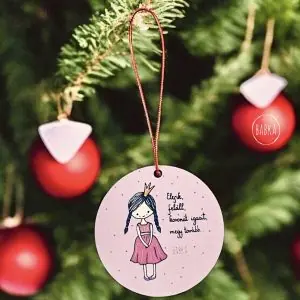 Motiváció (királylány) (karácsonyfadísz)