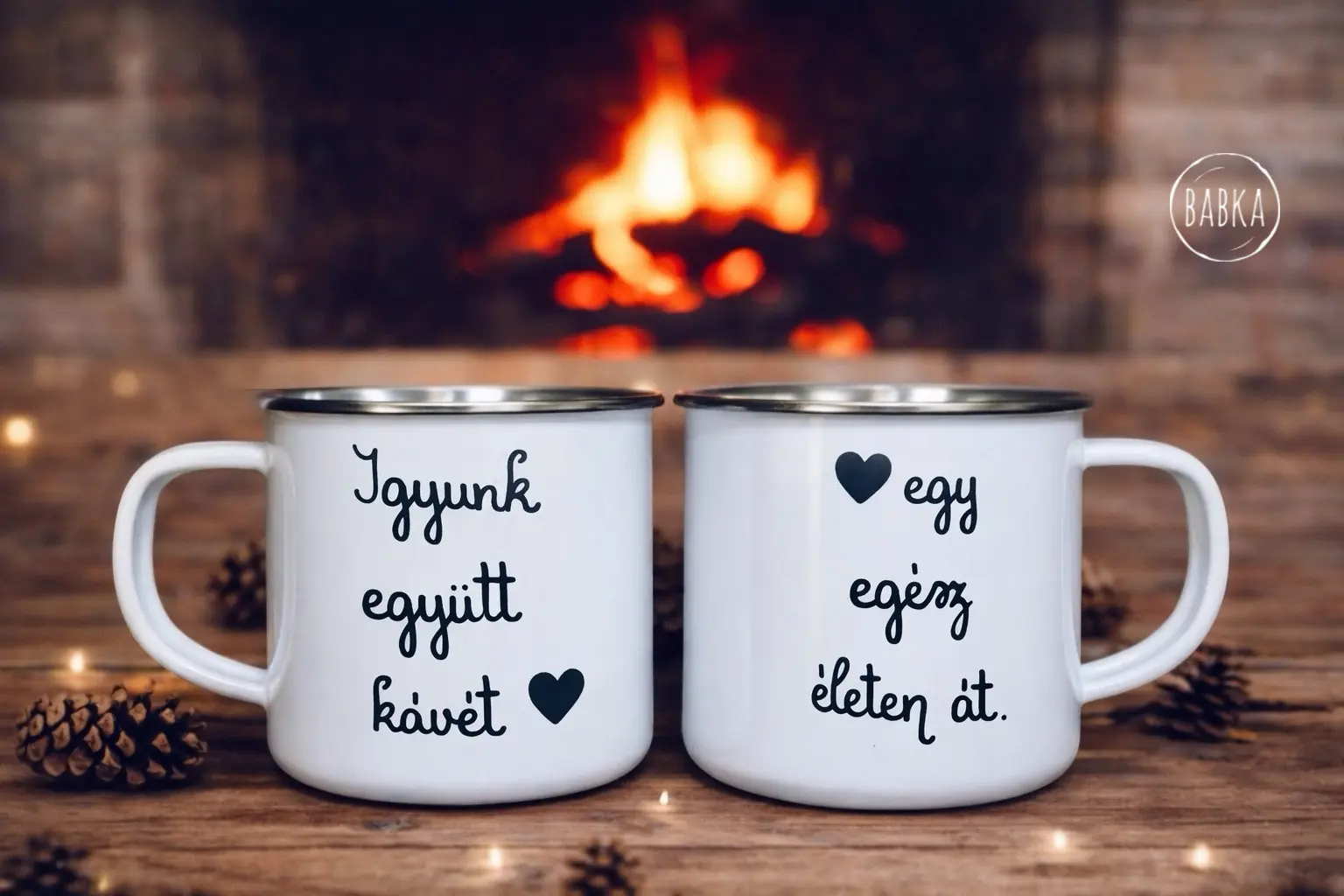 Egy egész életen át (páros bádogbögre)