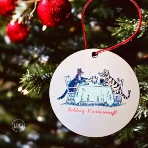 Tigris és Kanga (Micimackó) (karácsonyfadísz)