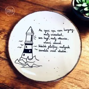 Apa- Torony (fehér) (Az igazi apa nem horgony, mely visszatart, sem hajó mely odavisz ahová akarod. Inkább jelzőfény, melynek szeretete vezet utadon.)