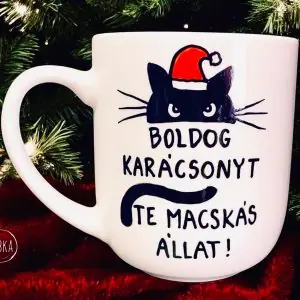 Macskás állat bögre