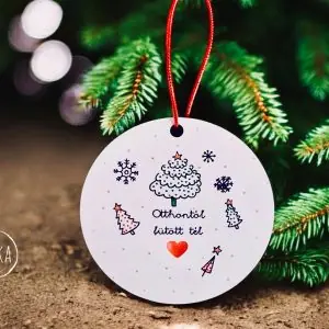 Otthontól fűtött tél (karácsonyfadísz)