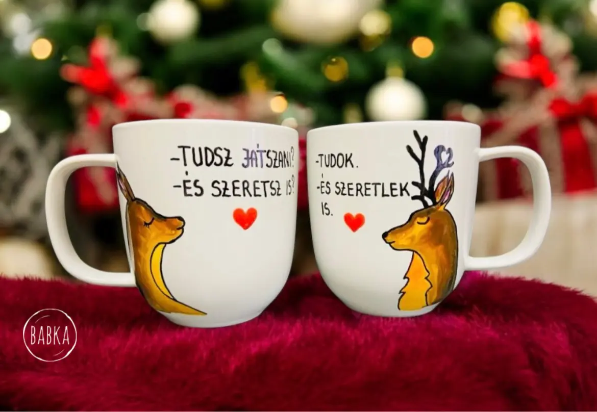 Szarvasok (páros bögre)