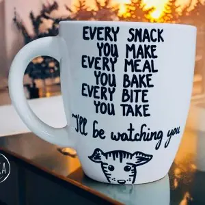 Every snack you make (kutyás bögre)