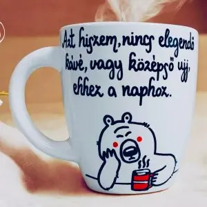 Nincs elég kávé (bögre) (maci)
