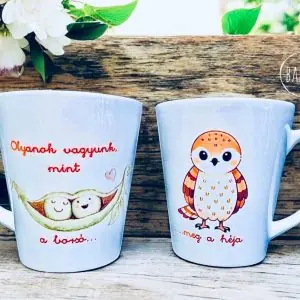 Borsó meg a héja (páros bögre) (tejeskávés)