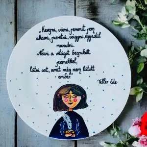 " Semmit sem akarni" tányér