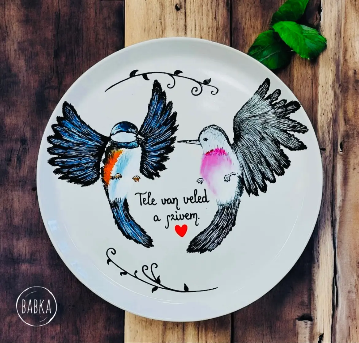 Tele van veled a szívem (tányér)