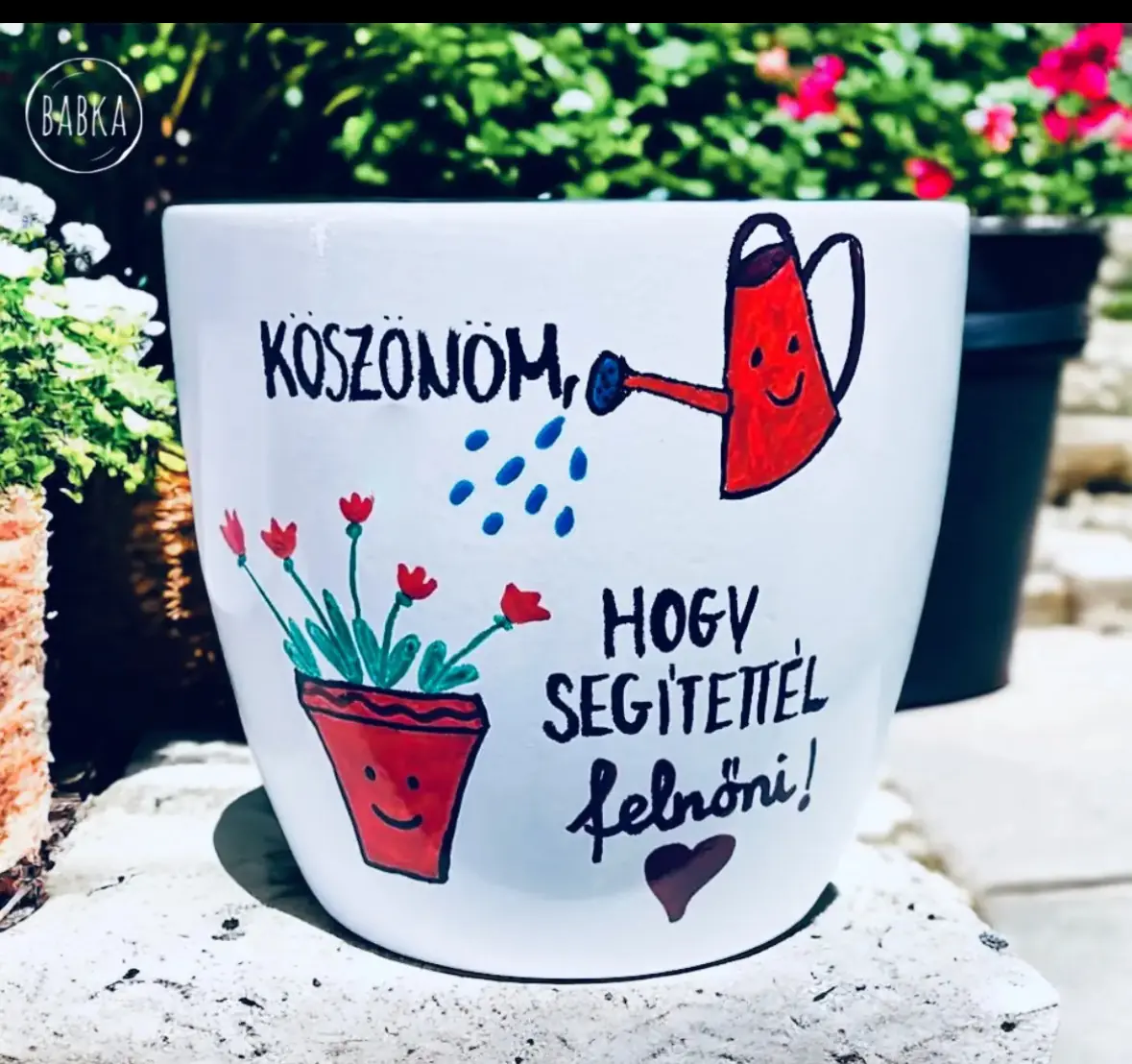 Anyák napi kaspó (Köszönöm, hogy segítettél felnőni!)