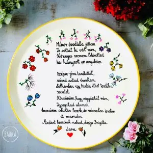Óvodai ballagási tál (személyre szabható)