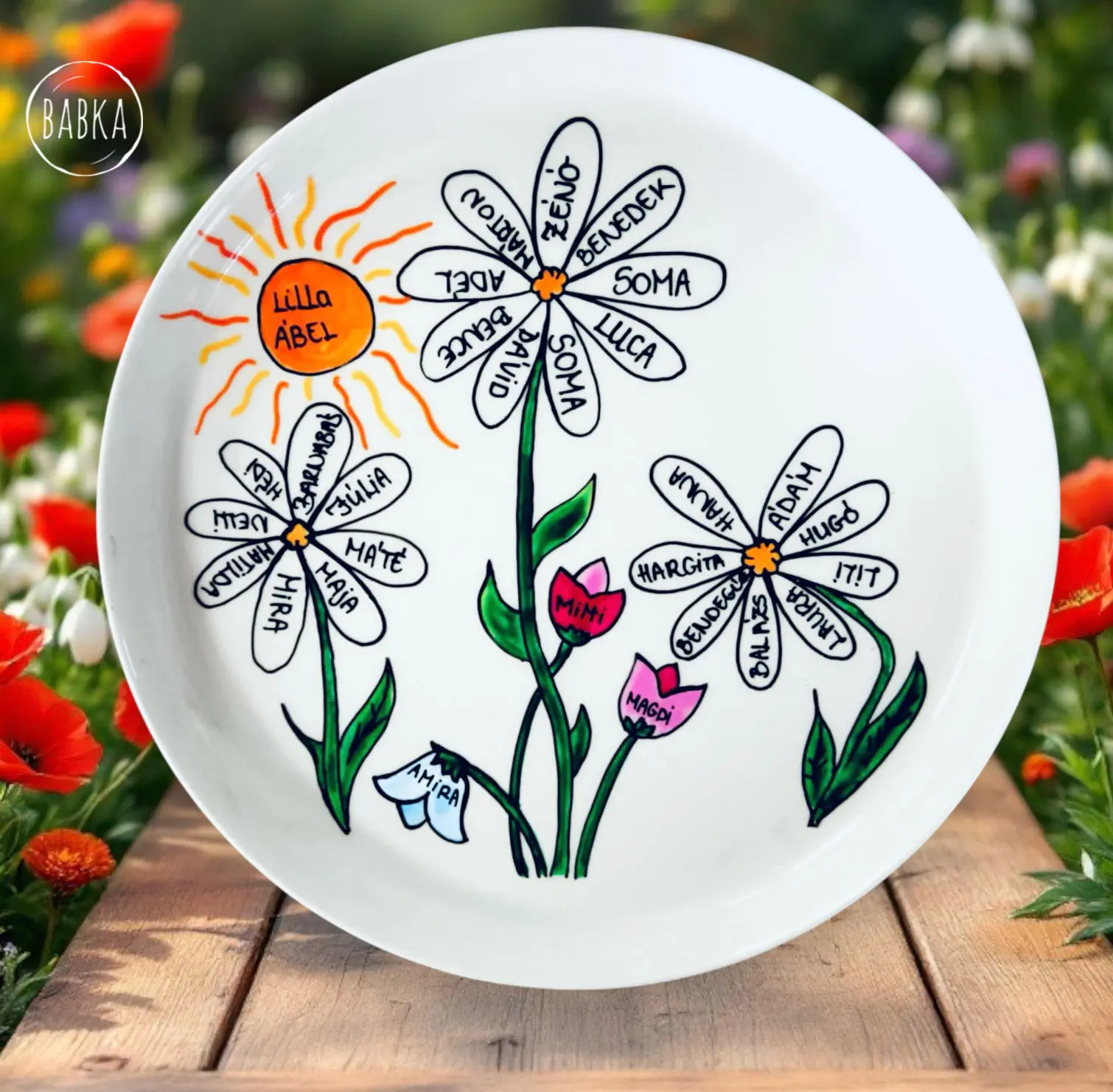 Ballagási tál (személyre szabható)