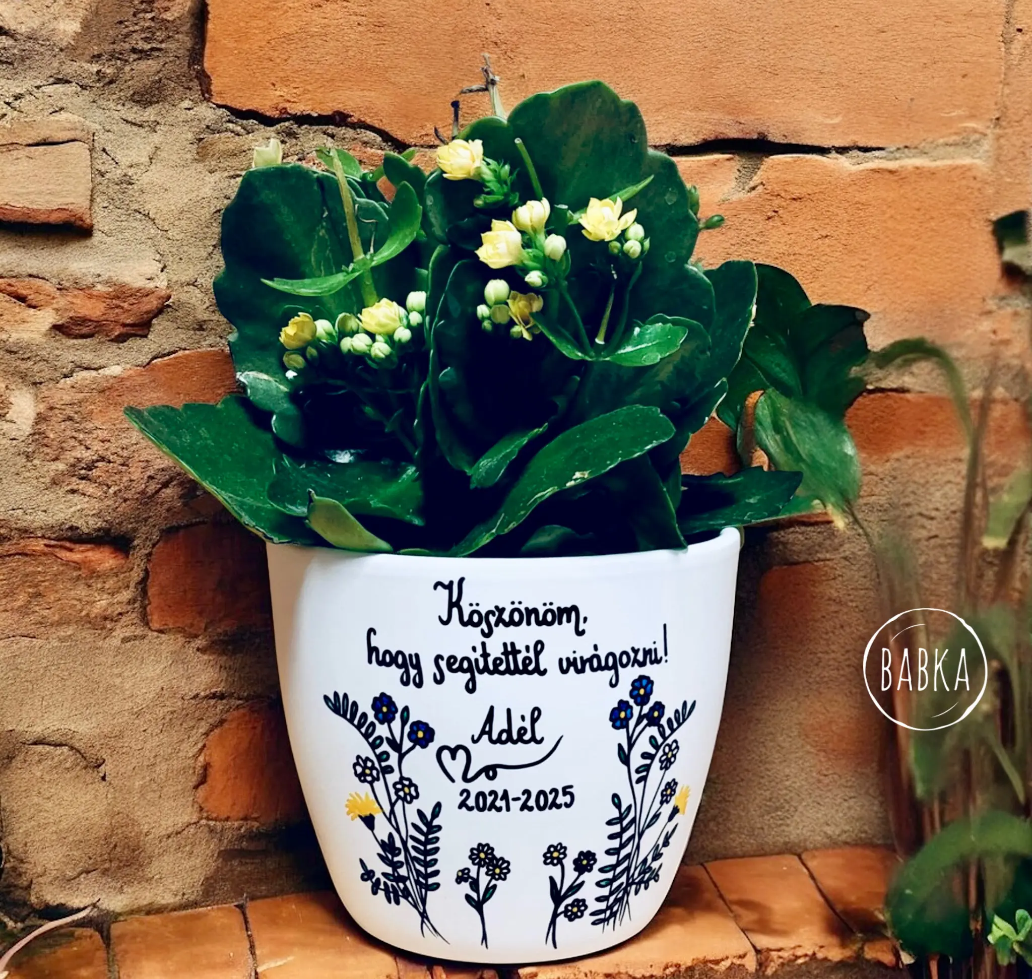 Ballagási kaspó (személyre szabható)