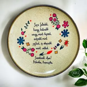 Apa  - tányér (limitált) (személyre szabható)