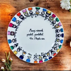 Ballagási tányér (személyre szabható)