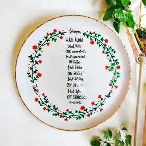 Házi áldás tányér