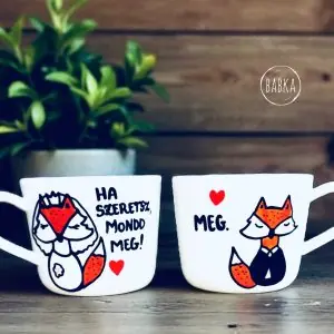 Róka esküvő (Ha szeretsz, mondd meg! ) páros tejeskávés