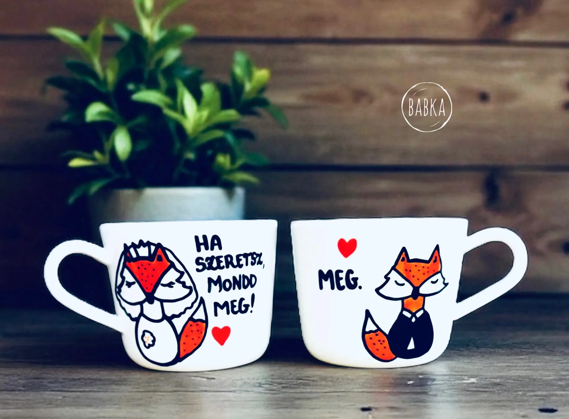 Róka esküvő (Ha szeretsz, mondd meg! ) páros presszós (1dl)