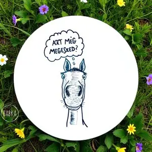 Azt még megeszed? - tányér (Ló)