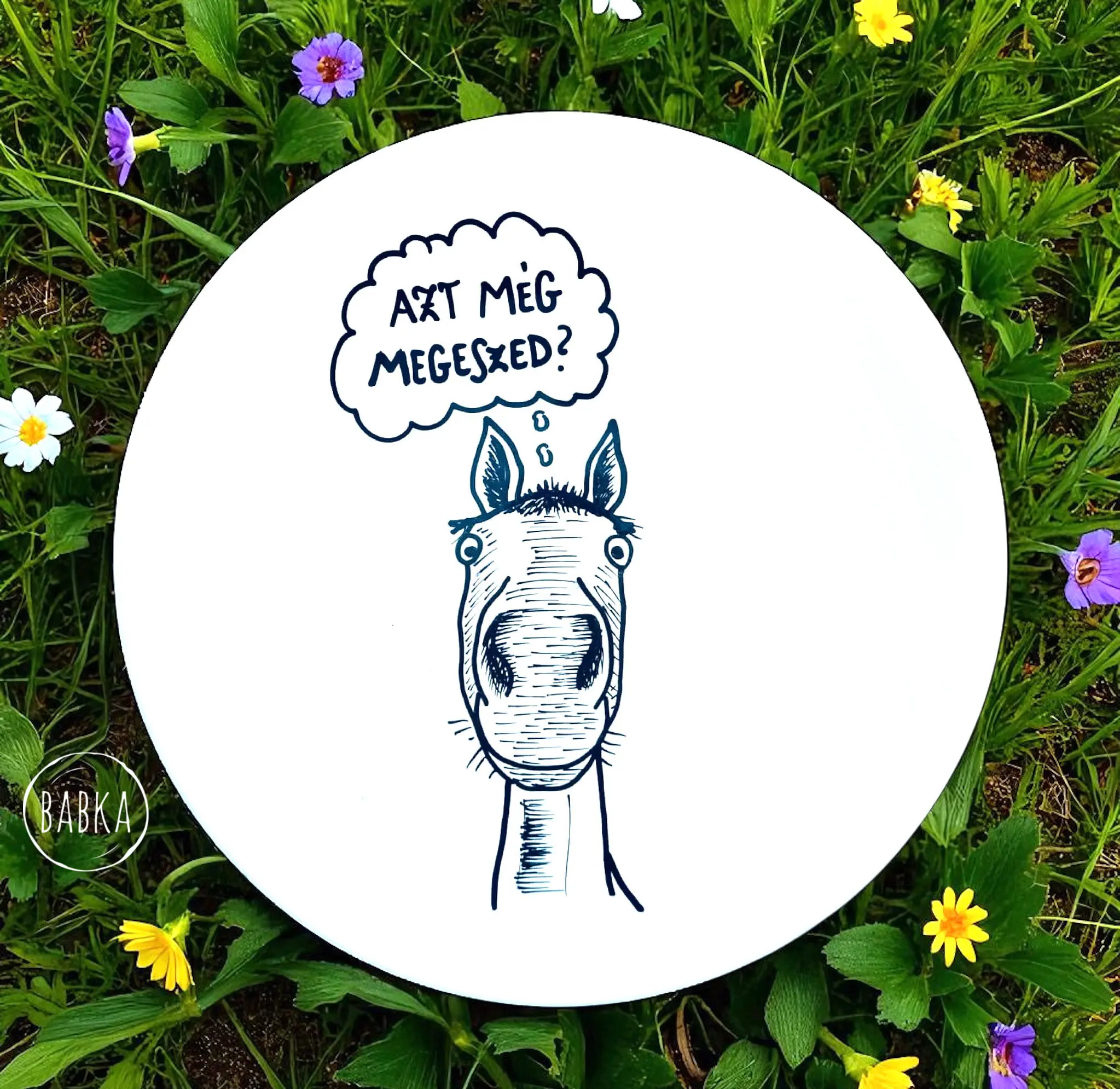 Azt még megeszed? - tányér (Ló)