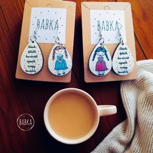 Motivációs barátság fülbevaló (királylány) (páros)