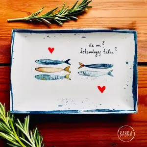 Seteményes tálca (limitált) (halacska)