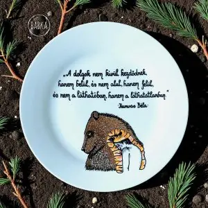 "A dolgok nem kívül kezdődnek" - tányér (Hamvas Béla)