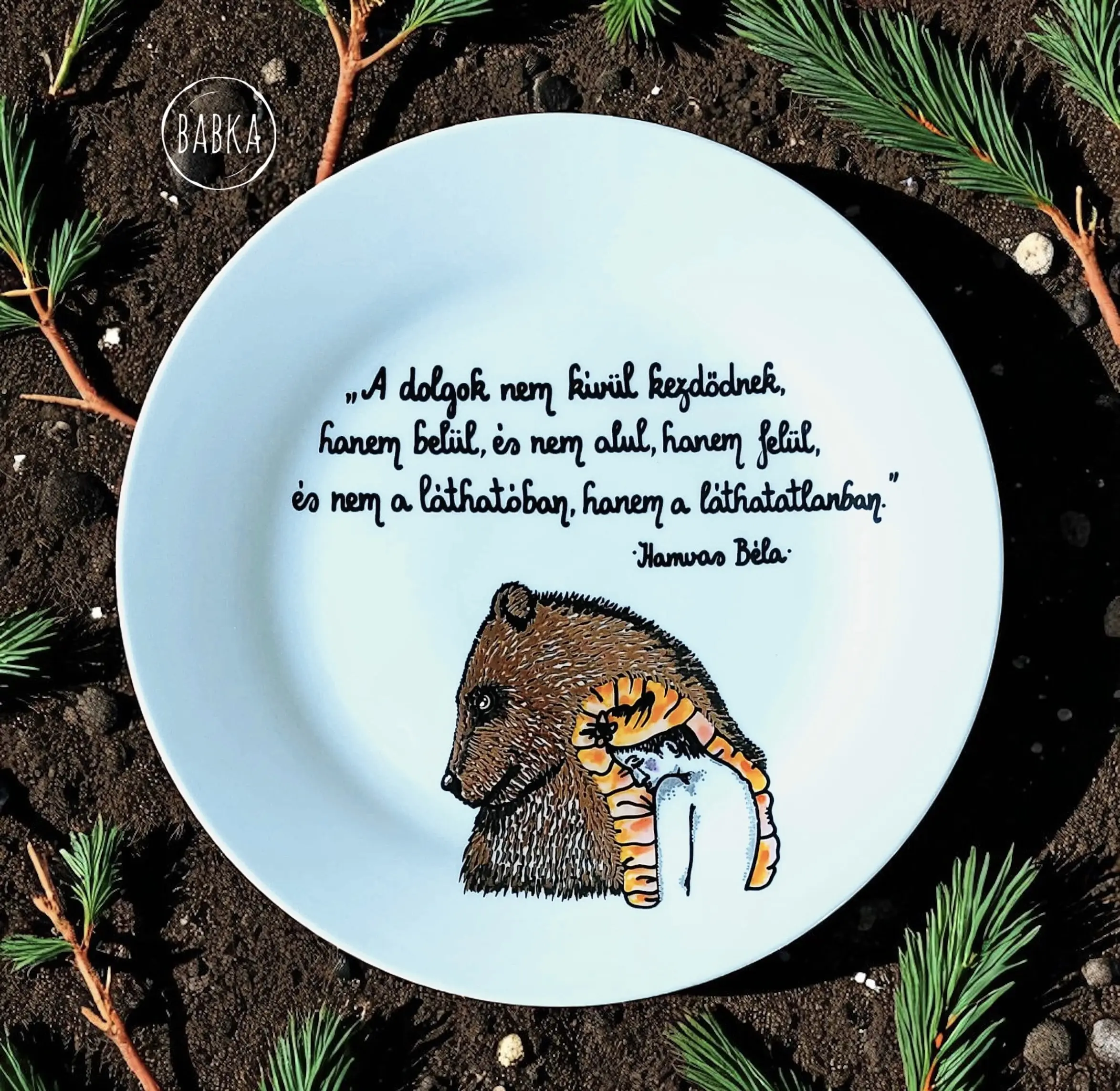 "A dolgok nem kívül kezdődnek" - tányér (Hamvas Béla)