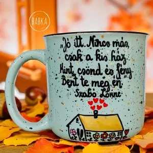"Kis ház" bögre (Szabó Lőrinc)