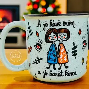 Barátnős bögre  (a jó barát kincs)