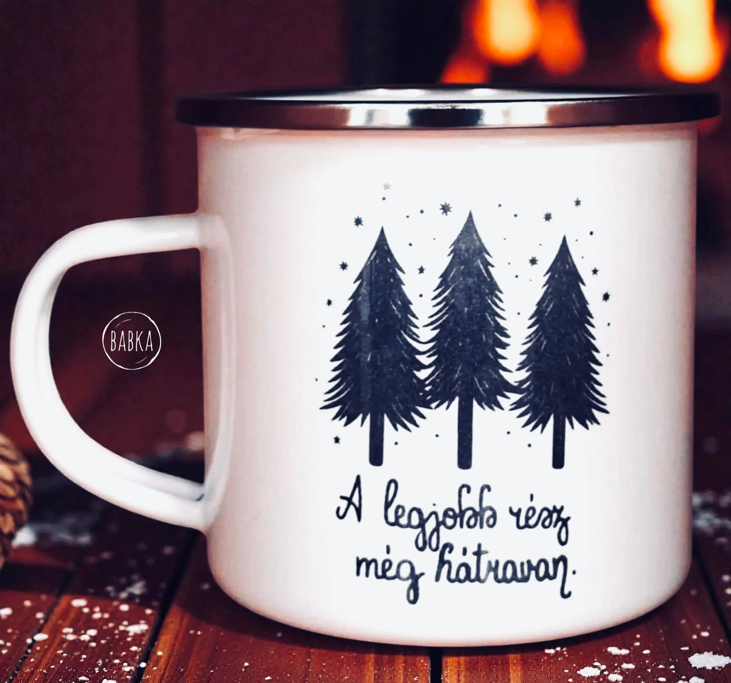 A legjobb rész még hátravan - bádogbögre  (limitált)