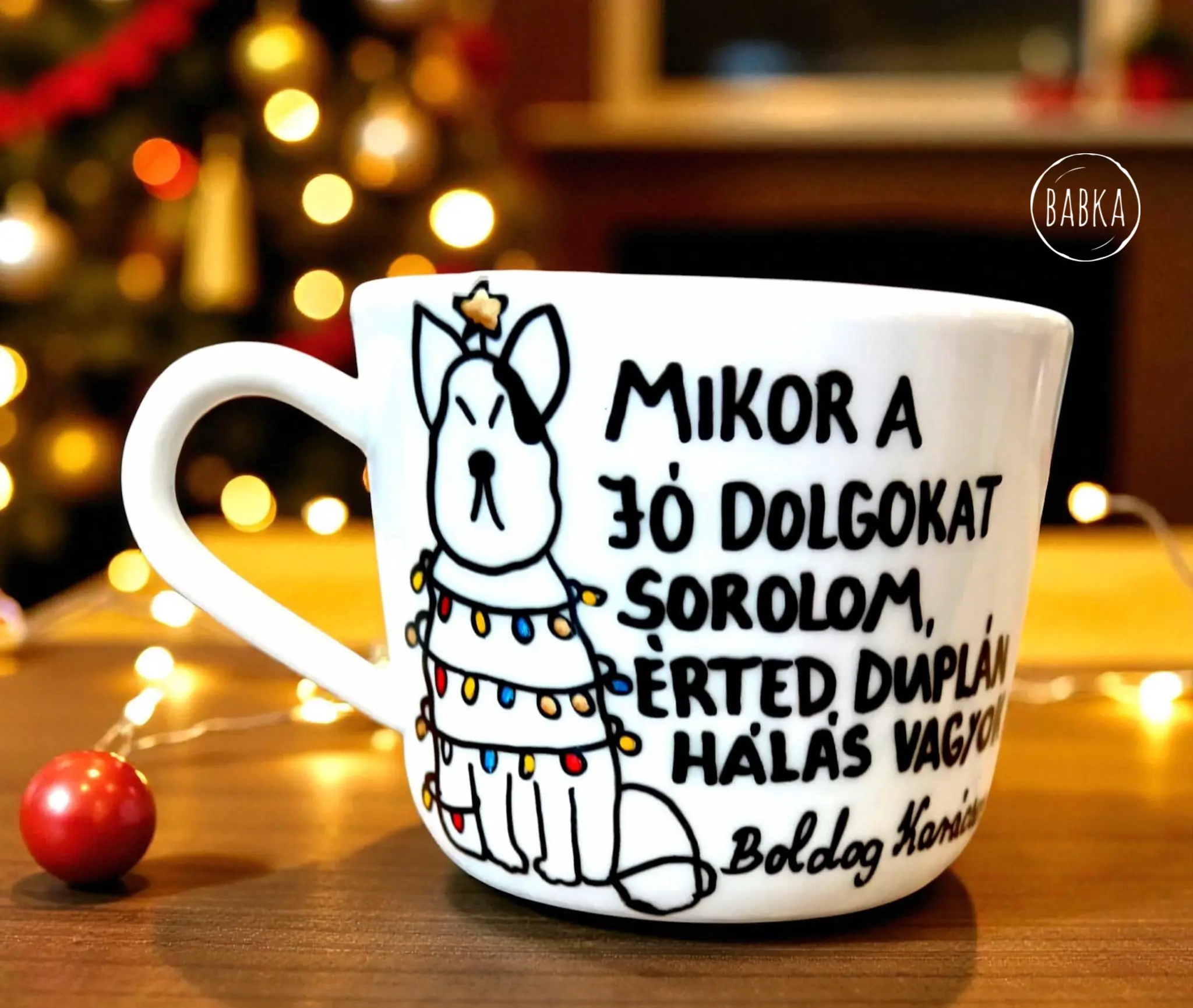 Karácsonyi hála csésze