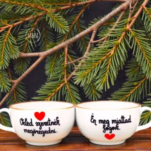 Miattad fogok (páros csésze)