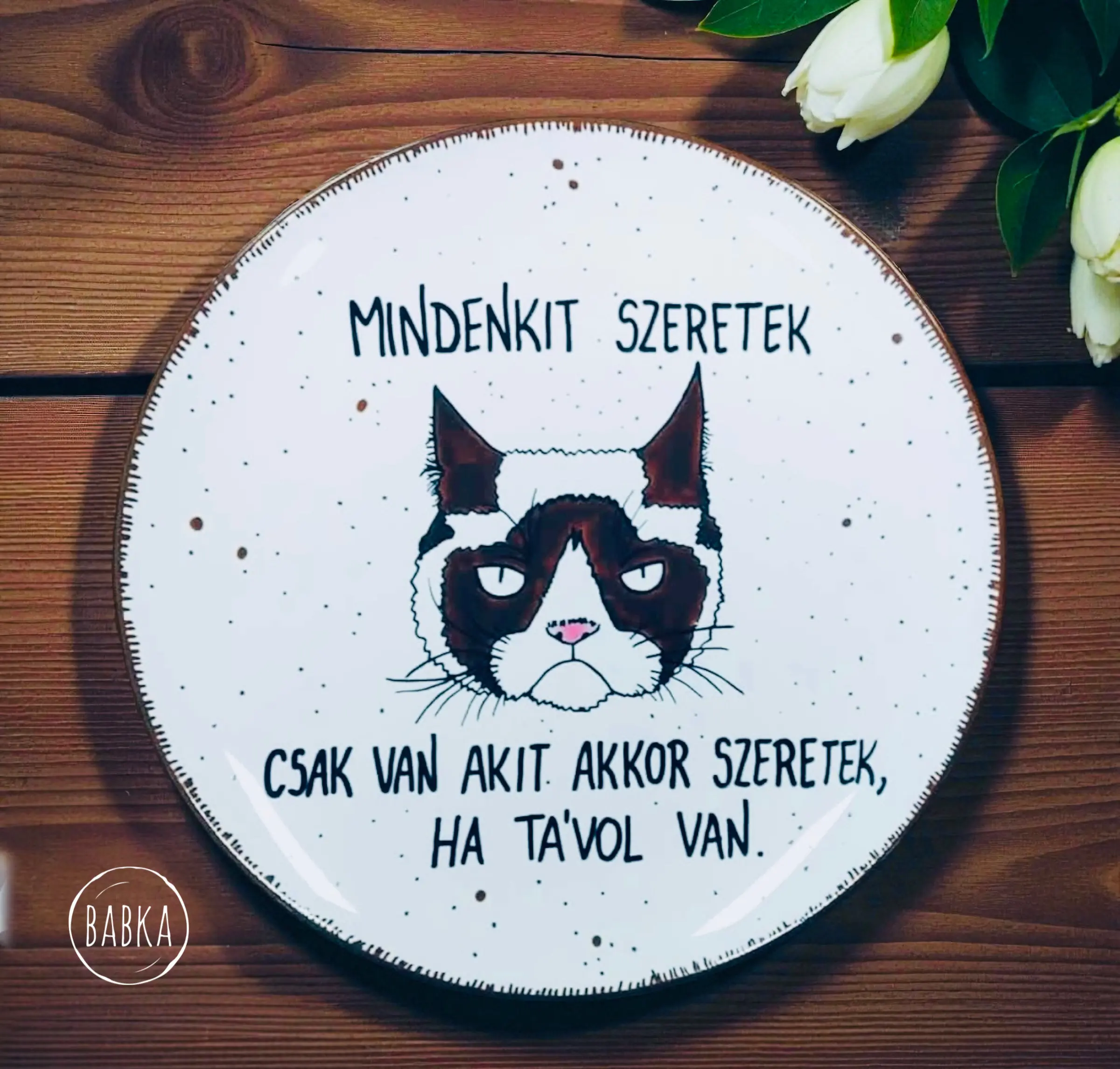 Mindenkit szeretek - tányér