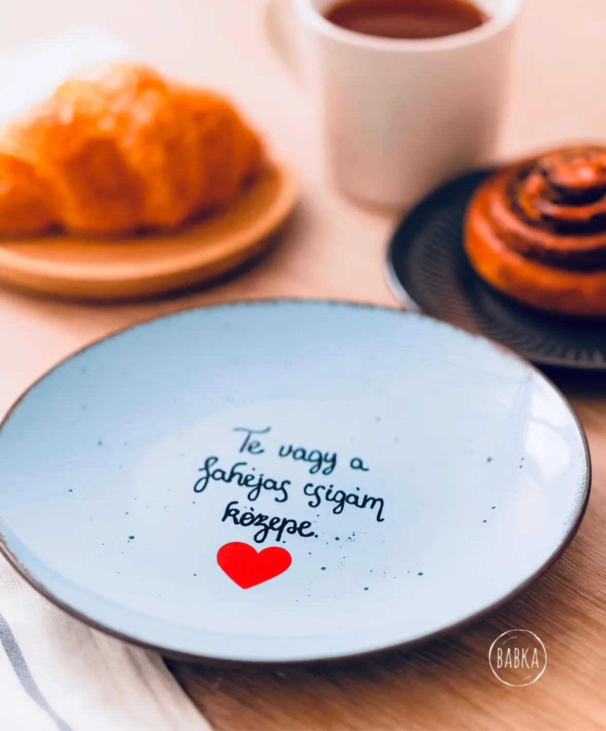 Fahéjas csigám - tányér