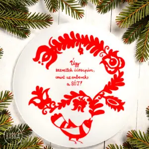 Apa  - tányér (Mint emberek a sót!)