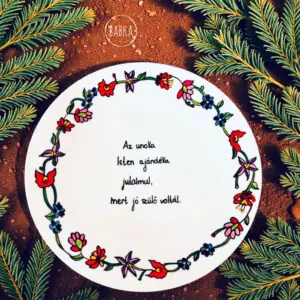 Nagyszülő tányér (Az unoka Isten ajándéka, jutalmul, hogy jó szülő voltál.)