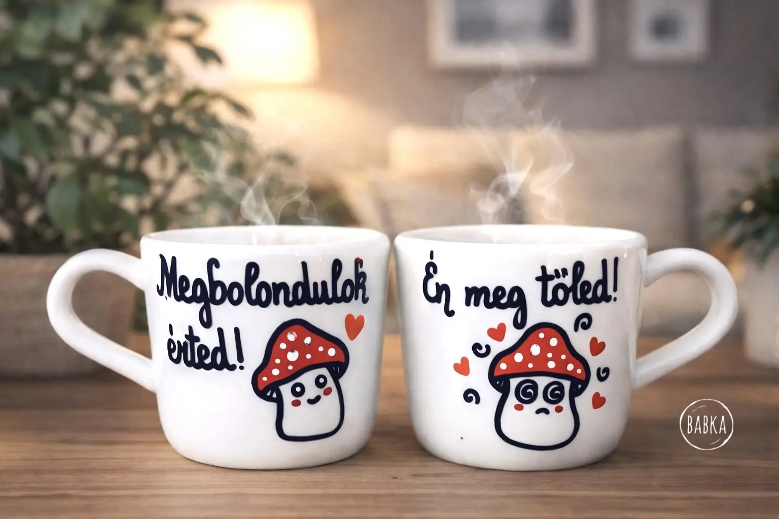 Megbolondulok érted (páros presszós csésze) (1dl)