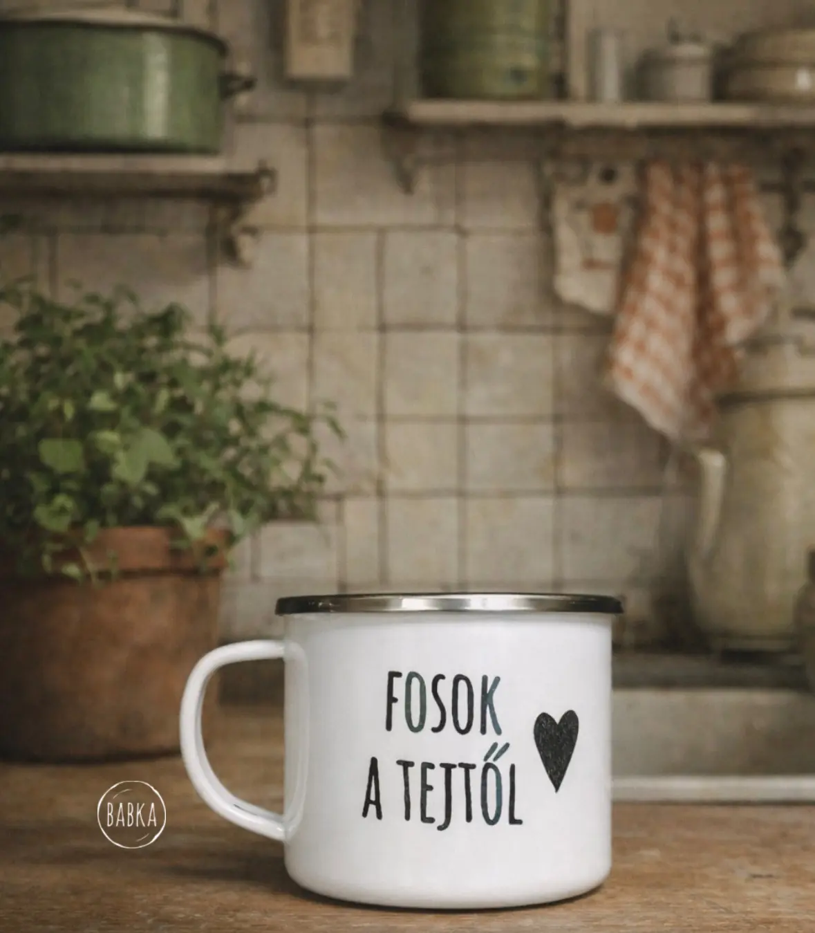 Fosok a tejtől - bádogbögre (limitált)