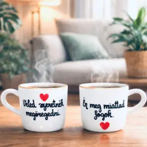 Miattad fogok (páros presszós csésze) (1dl)