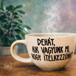 "Dehát kik vagyunk mi..." (bögre)