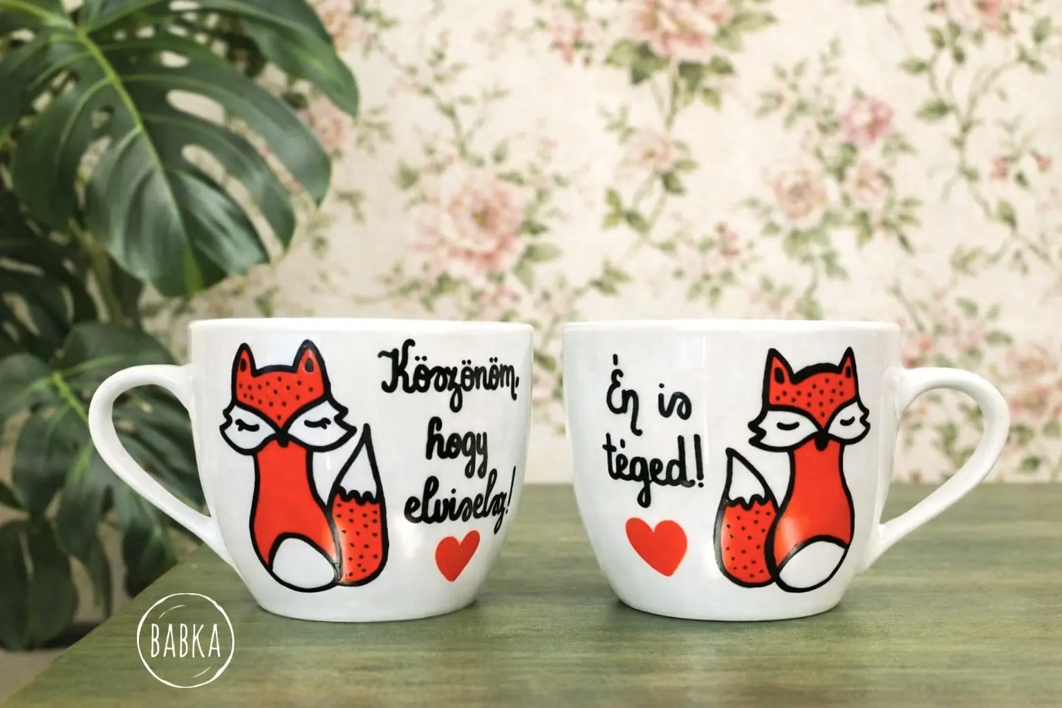 Én is téged (rókás páros csésze)