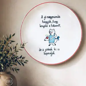 Nagymama tányér